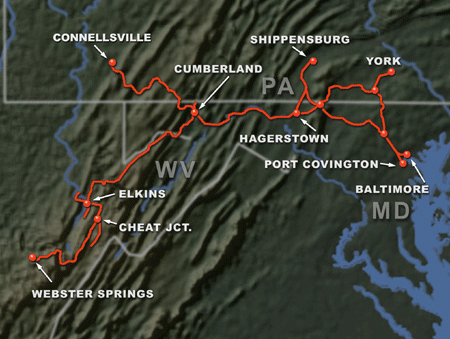 D-136: Mountain Grades of the B&O
